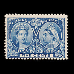 9430: Canada SG127 5c Slate blue 1897 Sc#54i Mint MVLH C£55, view 2