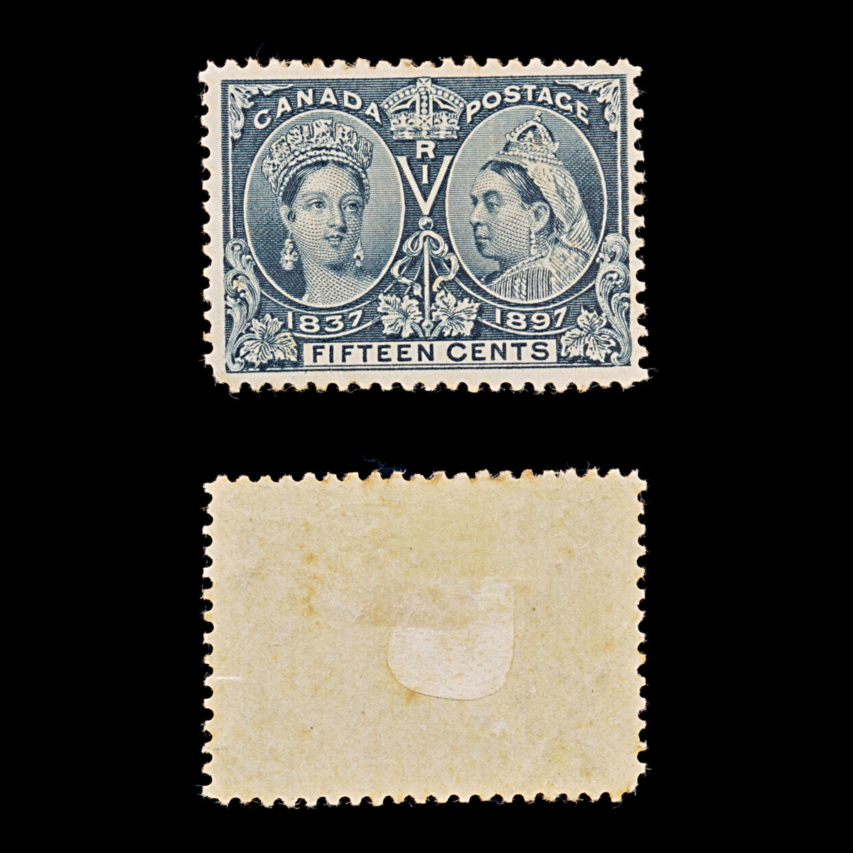 9433: Canada SG132 15c Steel blue 1897 Sc#58 Mi46 Mint MH C£140