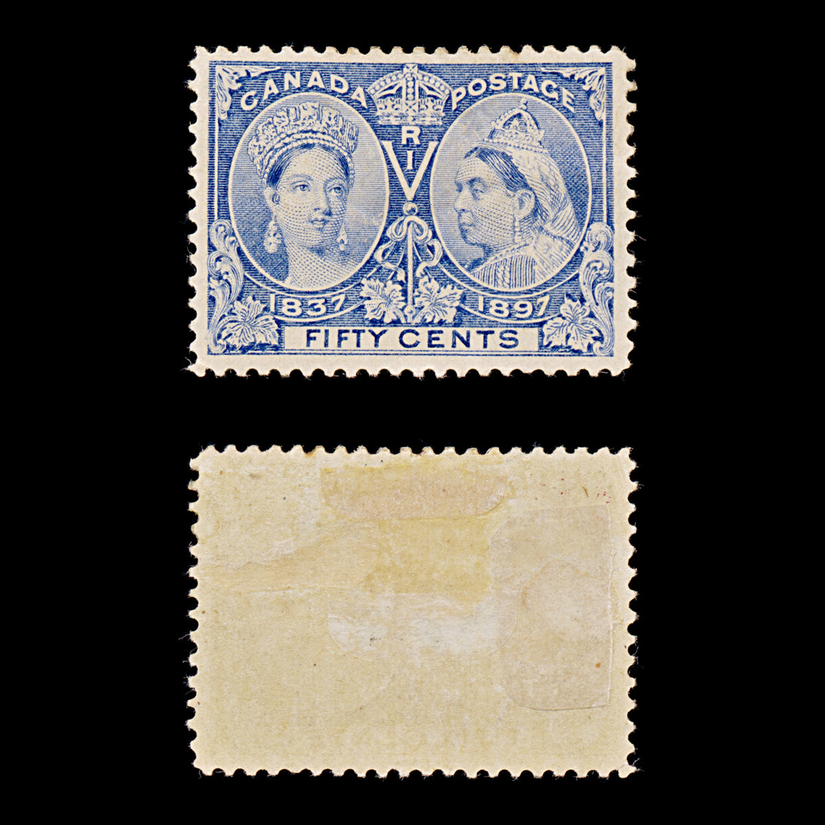 9434: Canada SG135 50c Deep ultramarine 1897 Sc#60i Mint MH C£200