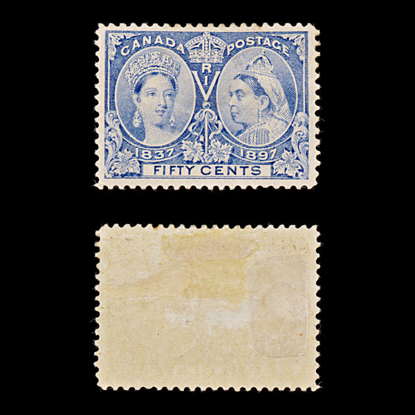 9434: Canada SG135 50c Deep ultramarine 1897 Sc#60i Mint MH C£200