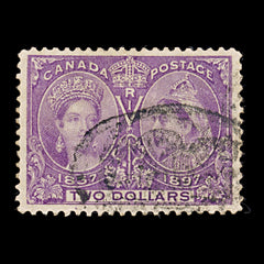 9436: Canada SG137 $2 Dark purple 1897 Sc#62 Mi50 Used C£425, view 2
