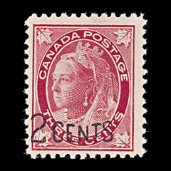 9439: Canada SG171 2x 2c Carmine 1899 Sc#87 Mi75 Mint MNH C£22, view 2