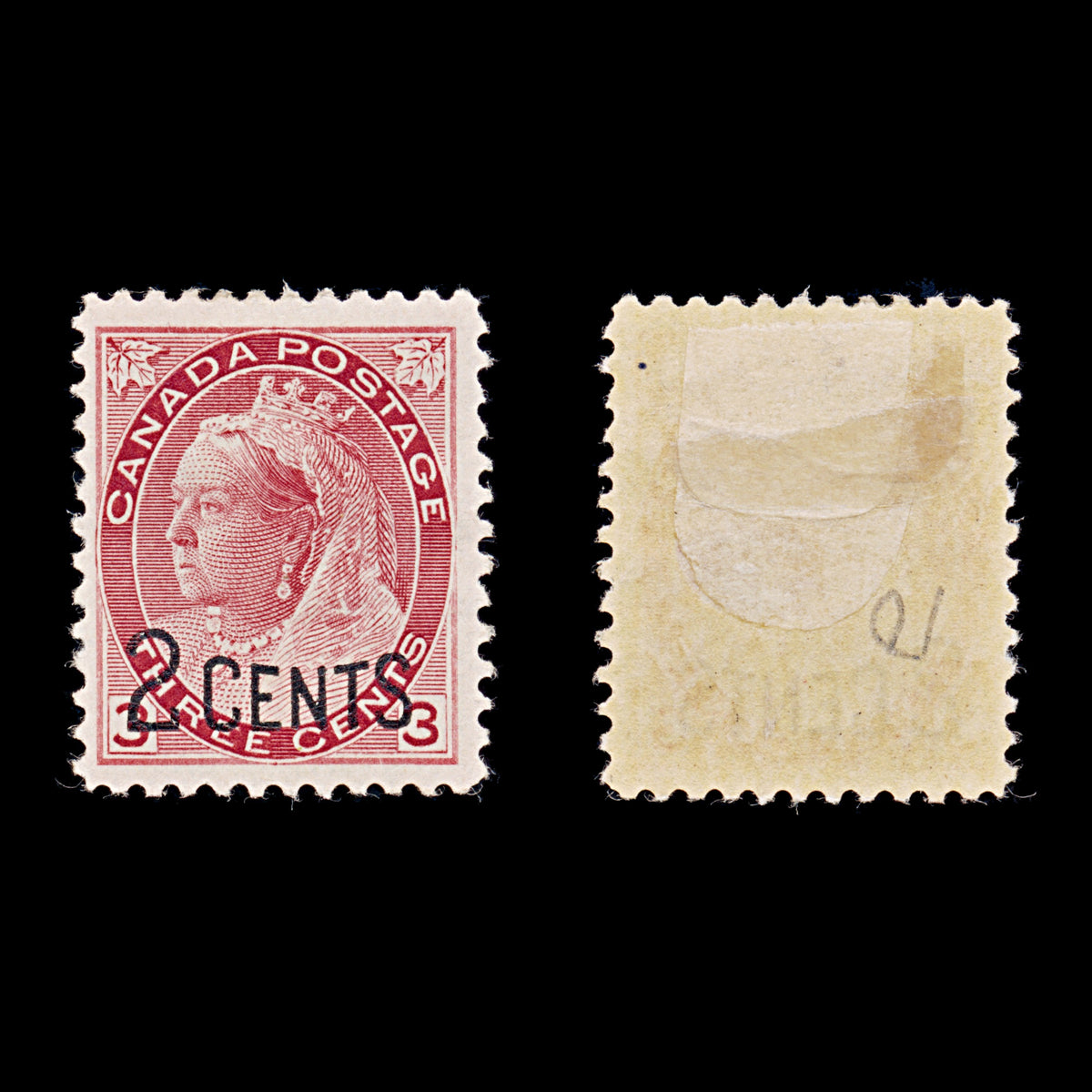 9440: Canada SG172 2x 2c Carmine 1899 Sc#88 Mi76 Mint MH C£22