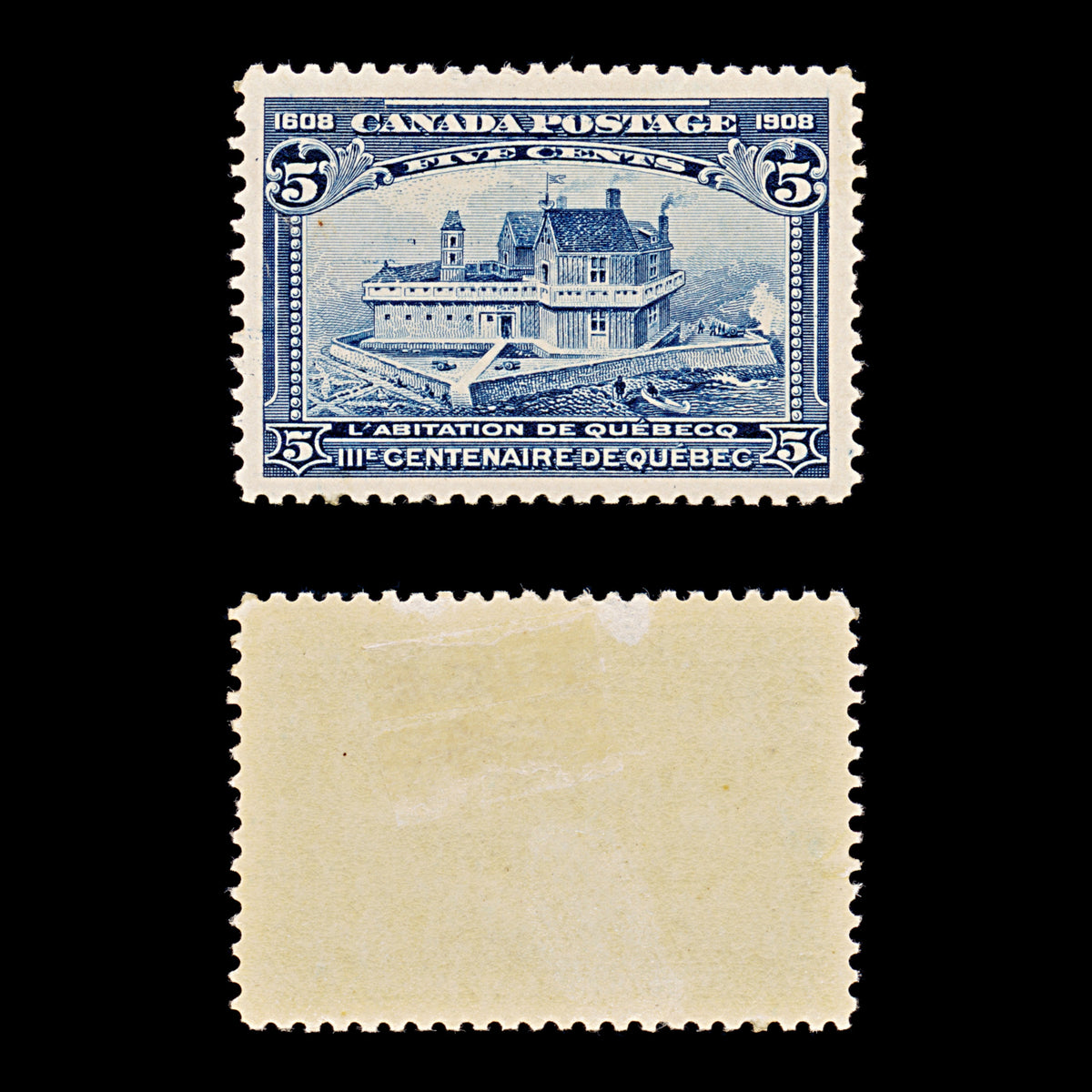 9443: Canada SG191 5c Indigo 1908 Sc#99 Mi87 Mint MH C£65