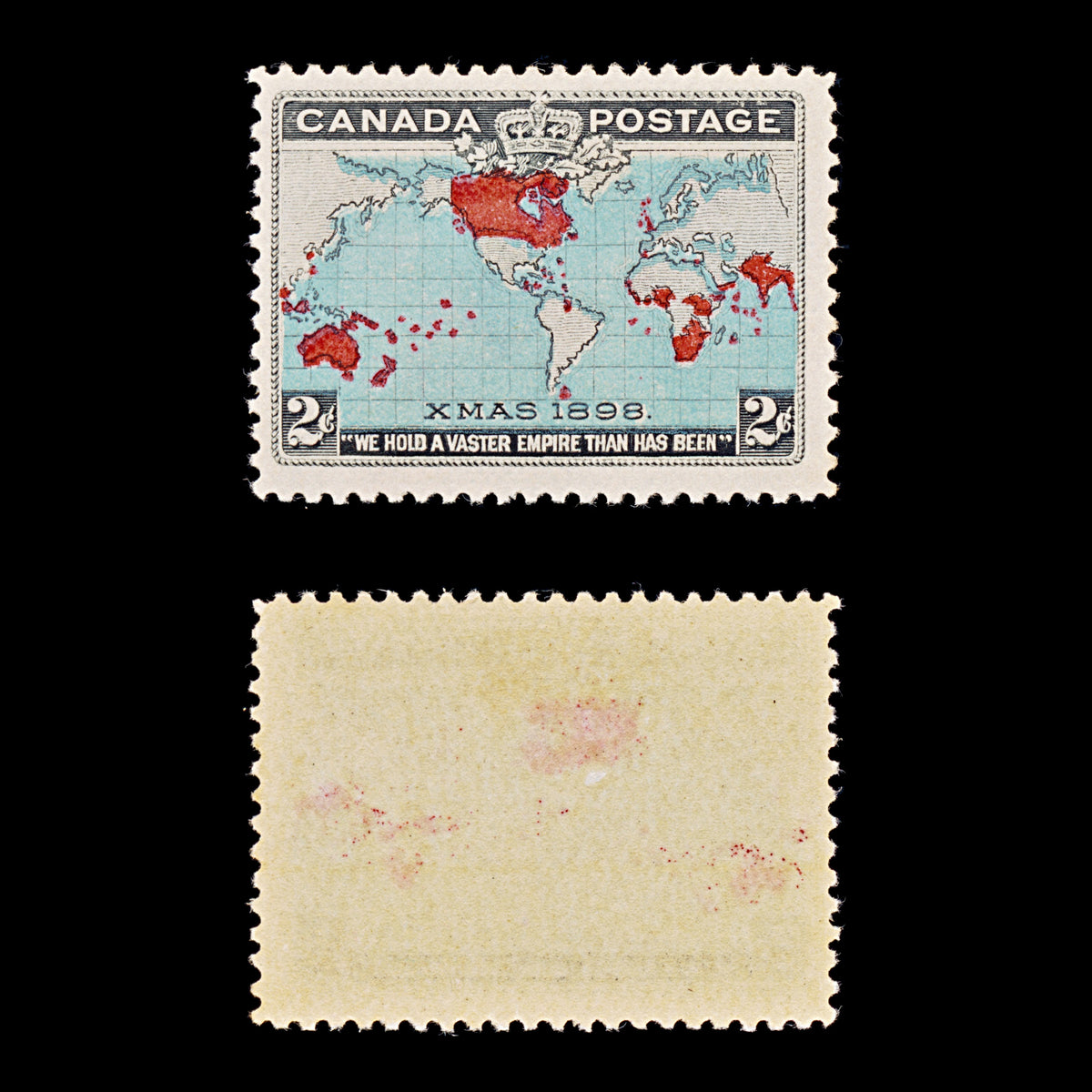 9445: Canada SG167 2x 2c Multicolor 1898 Sc#86 Mi74a Mint MVLH C£38