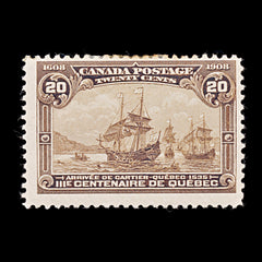 9448: Canada SG195 20c Dull brown 1908 Sc#103 Mi91 Mint MH C£160, view 2