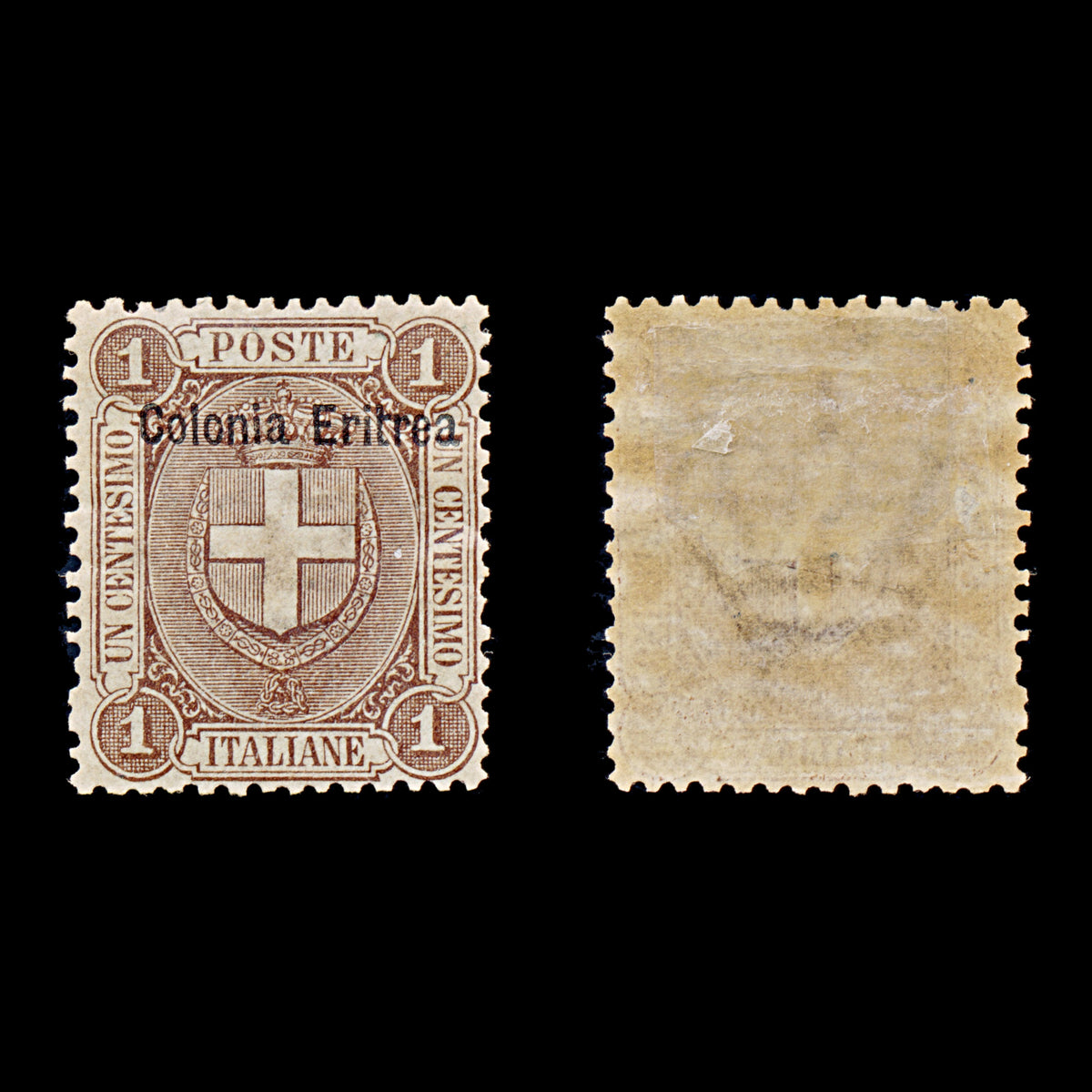 9450: Eritrea SG12 1c Brown 1899 Sc#12 Mi12 Mint MH C£20