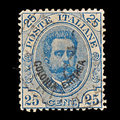 9451: Eritrea SG6 25c Blue 1893 Sc#6 Mi6 Used C£50, view 2