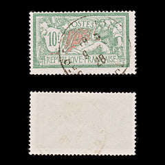 9452: France SG431 10F Green &  Red 1926 Sc#131 Mi182 Used C£19, view 1
