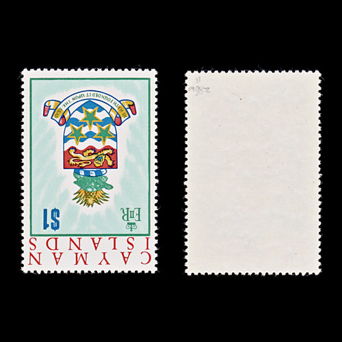 9467: Cayman Islands SG286w $1 Multicolor 1970 Sc#275 Mi274 Mint MNH C£11