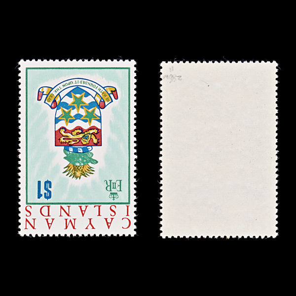 9467: Cayman Islands SG286w $1 Multicolor 1970 Sc#275 Mi274 Mint MNH C£11