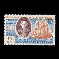 9468: French Antactica SG23 25F Multicolor 1960 Sc#20 Mi23 Mint MH C£28, view 2