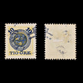 9492: Sweden SG40 10ore Yellow 1889 Sc#51 Mi40 Used C£23
