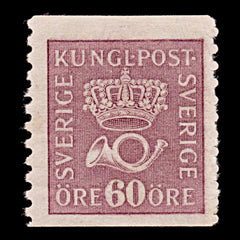 9493: Sweden SG108A 60ore Lilac red 1920 Sc#148 Mi133AW Used C£18, view 2
