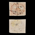 9507: Canada SG1 3d Orange vermilion 1851 Sc#1 Mi2w Used C£1100