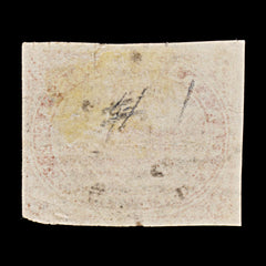 9507: Canada SG1 3d Orange vermilion 1851 Sc#1 Mi2w Used C£1100, view 3