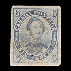 9508: Canada SG2 Proof on India Paper 1851 Sc#2 Mi3aw Mint MNG C£1600, view 2