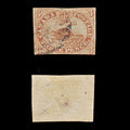 9509: Canada SG7 3d Scarlet vermilion 1852 Sc#4xi Used C£275