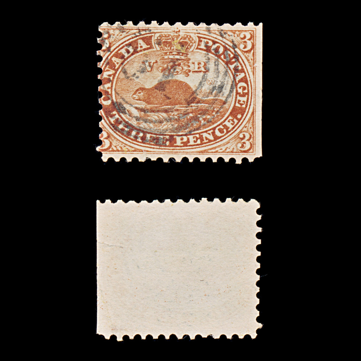 9514: Canada SG26 Small Tear 1859 Sc#12 Mi8 Used C£650