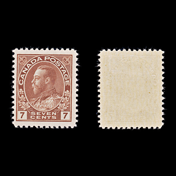 9522: Canada SG251 7c Red Brown 1924 Sc#114 Mi110 Mint MLH C£12