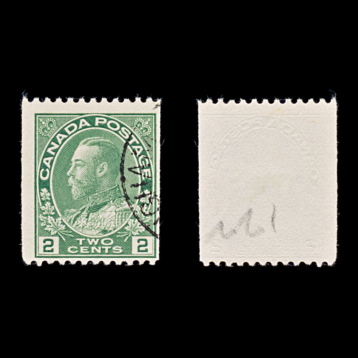 9529: Canada SG262 2c Deep green 1924 Sc#133 Mi106C Used C£65
