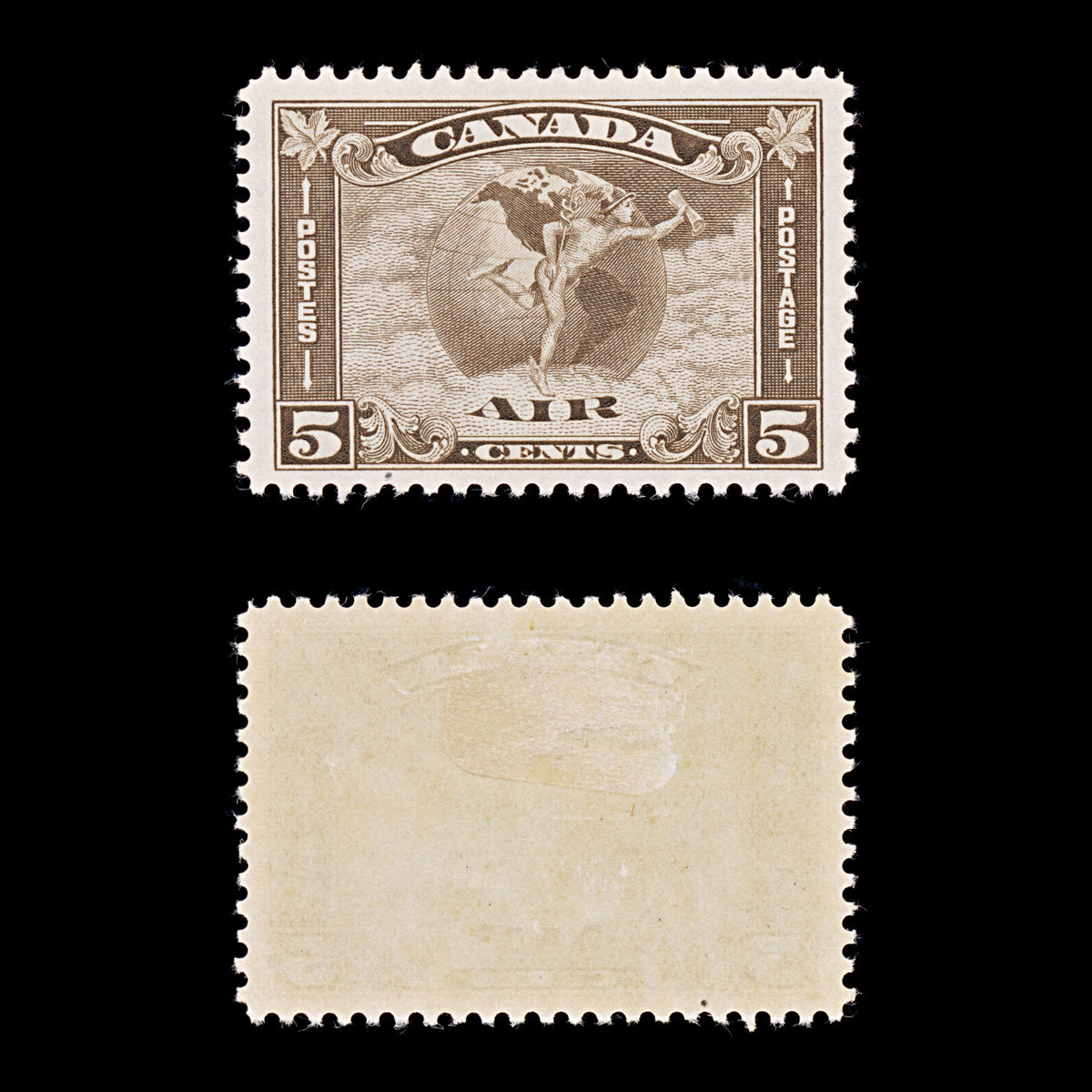 9537: Canada SG310 5c Deep brown 1930 Sc#C2 Mi157 Mint MH C£26