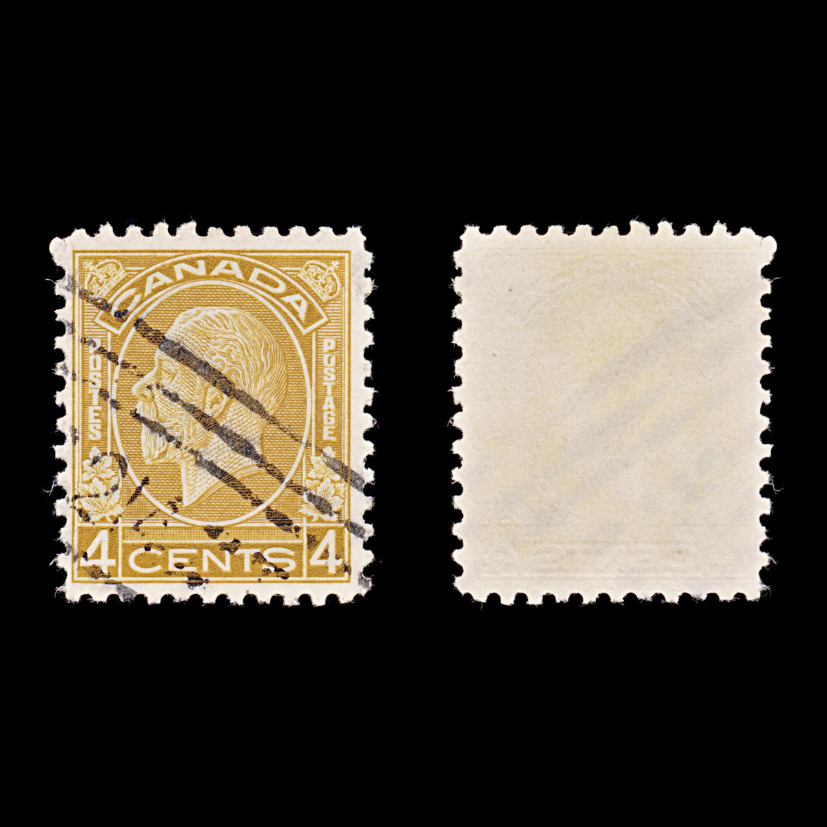 9538: Canada SG322 4c Yellow brown 1932 Sc#198 Mi165 Used C£15