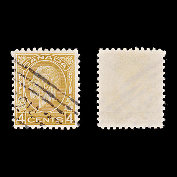 9538: Canada SG322 4c Yellow brown 1932 Sc#198 Mi165 Used C£15