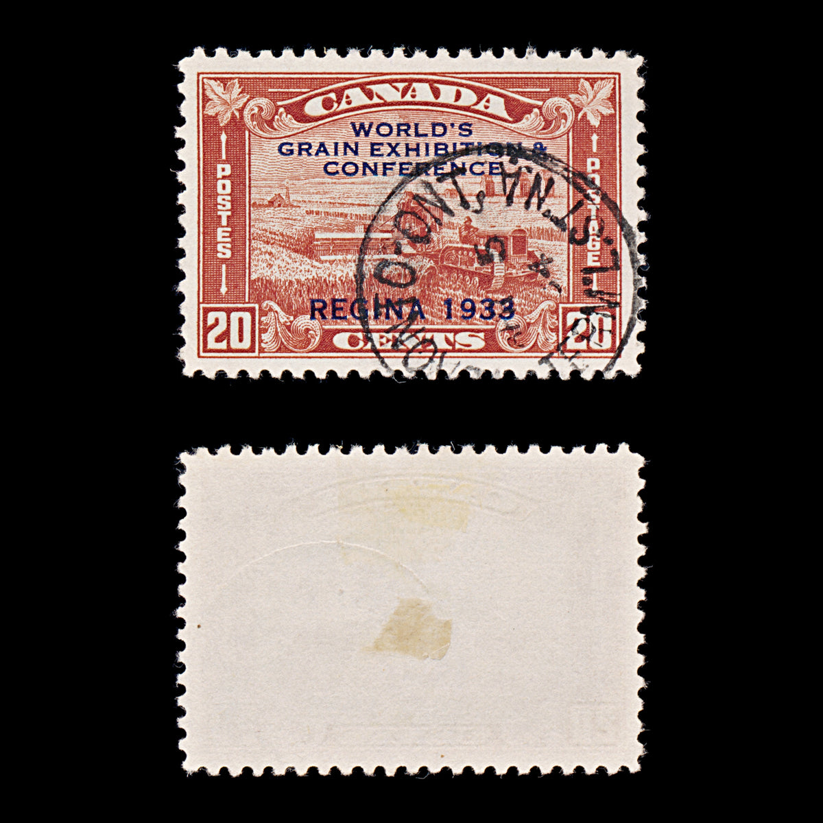 9539: Canada SG330 20c Brown red 1933 Sc#203 Mi173 Used C£16