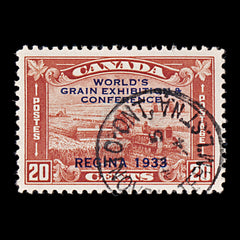 9539: Canada SG330 20c Brown red 1933 Sc#203 Mi173 Used C£16, view 2