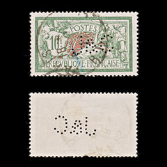 9541: France SG431 10F Green &  Red 1926 Sc#131 Mi182 Used C£19, view 1
