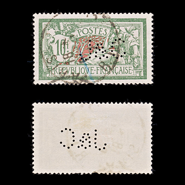 9541: France SG431 10F Green &  Red 1926 Sc#131 Mi182 Used C£19