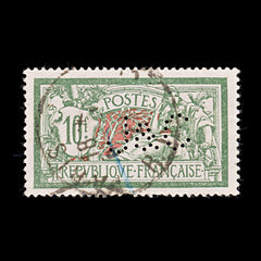 9541: France SG431 10F Green &  Red 1926 Sc#131 Mi182 Used C£19, view 2