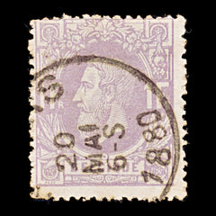 9545: Belgium SG56 1F Lilac 1945 Sc#36 Mi33Aa Used C£21, view 2