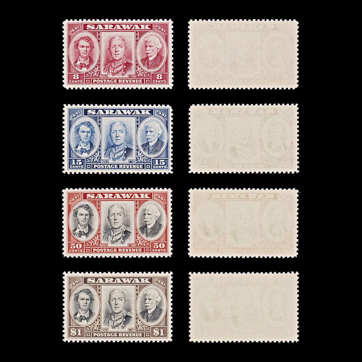 9560: Sarawak SG146-149 Set of 4 1946 Sc#155-158 Mi146-149 Mint MNH C£18