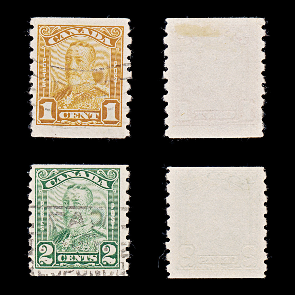 9578: Canada SG286-287 Set of 2 1929 Sc#160-161 Mi128D-129D Used C£36