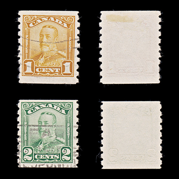 9578: Canada SG286-287 Set of 2 1929 Sc#160-161 Mi128D-129D Used C£36