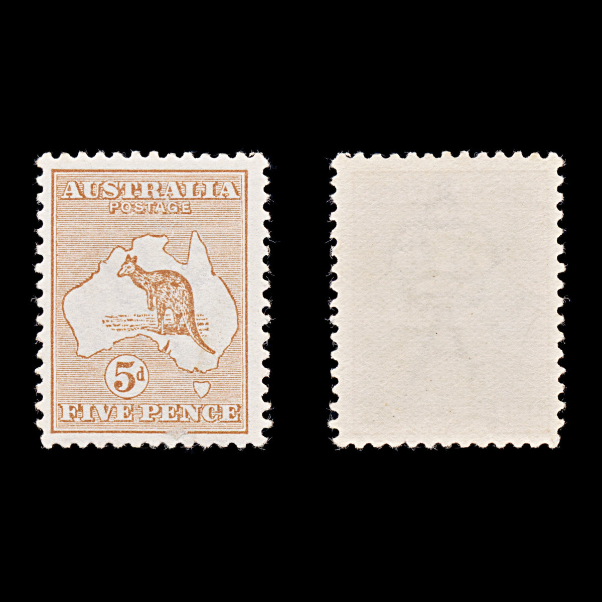 9585: Australia SG8 5d Chestnut 1913 Sc#7 Mi10IIX Mint MNH C£90
