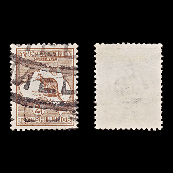 9586: Australia SG12 2s Brown 1913 Sc#11 Mi14IIX Used C£85