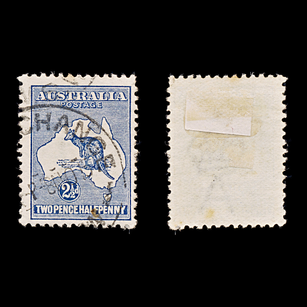 9588: Australia SG4 2½d Indigo 1913 Sc#4 Mi7IIX Used C£24