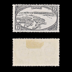 9590: Brunei SG69 6c - Brunei cent Black 1924 Sc#59 Mi55a Mint MH C£16, view 1