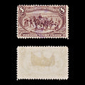 9591: USA SG295 2x 8c Dark violet brown 1898 Sc#289 Mi121 Used C£45