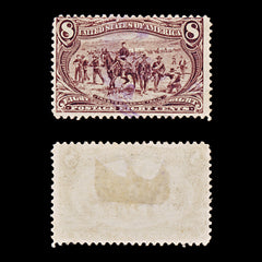 9591: USA SG295 2x 8c Dark violet brown 1898 Sc#289 Mi121 Used C£45, view 1