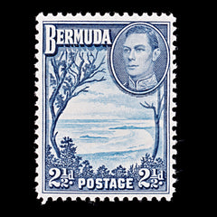 9594: Bermuda SG113 2½d Blue &  Light blue 1938 Sc#120 Mi105 Mint MLH C£14, view 2
