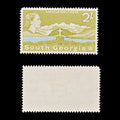 9595: South Georgia SG11 2s Light blue & Yellow olive 1963 Sc#11 Mi19A Mint MLH C£27