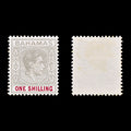 9596: Bahamas SG155d 1s Brownish grey &  Crimson 1948 Sc#111e Mint MH C£20