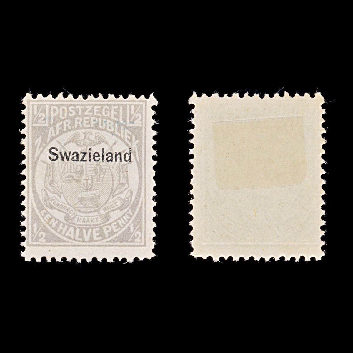 9603: Eswatini (Swaziland) SG4 ½d Grey 1889 Sc#1 Mi1C Mint MH C£10