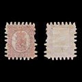 9605: Finland SG43 40p Pink carmine 1872 Sc#10a Mi9Cy Used C£80