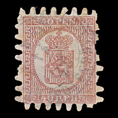 9605: Finland SG43 40p Pink carmine 1872 Sc#10a Mi9Cy Used C£80, view 2