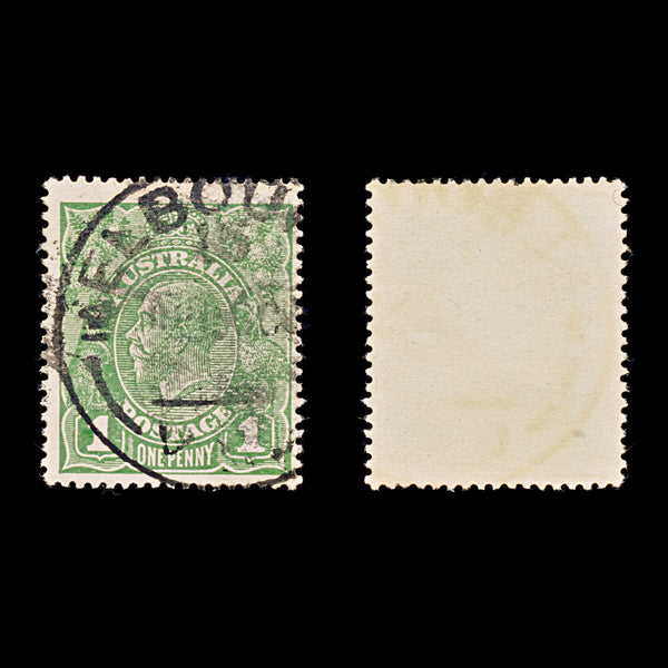 9609: Australia SG83 1d Sage green 1924 Sc#64 Mi67 Used C£11